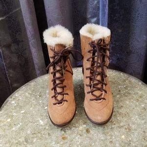 Michael Kors Suede Wedge Booties